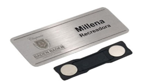 Gafete en Placa Laminada